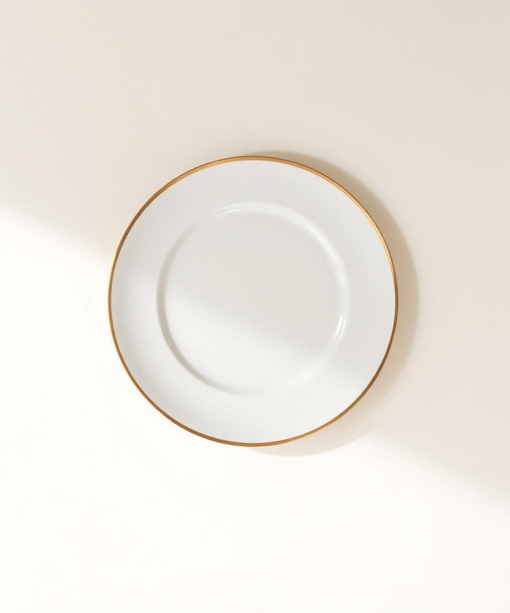 Aurelia Gold Rim Dinner Plate
